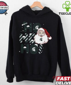 Michigan State Spartans Ho Ho Ho Santa Claus Christmas shirt