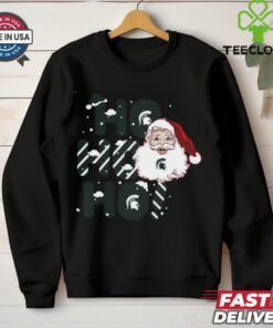 Michigan State Spartans Ho Ho Ho Santa Claus Christmas shirt