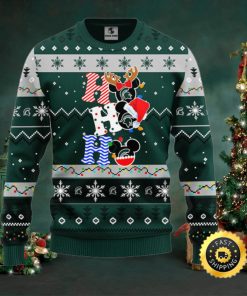 Michigan State Spartans Hohoho Mickey Christmas Ugly Sweater