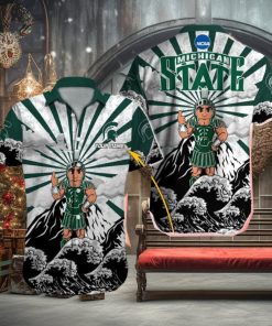 Michigan State Spartans NCAA Contemporary Custom Name Hawaiian Shirt Beach For Men Women Gift For Fans