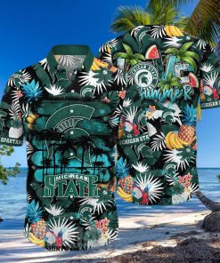 Michigan State Spartans NCAA Floral Classic Full Printing Hawaiian Shirt