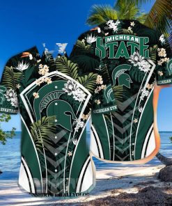 Michigan State Spartans NCAA Floral Full Printing 3D Hawaiian Shirt