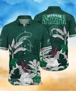 Michigan State Spartans NCAA Flower All Over Printed Hawaiian Shirt