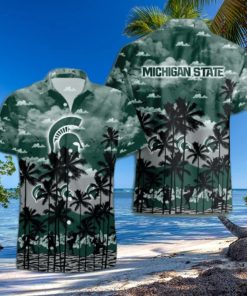 Michigan State Spartans Palms Tree Hawaiian Shirt