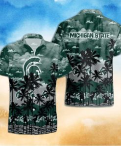 Michigan State Spartans Palms Tree Hawaiian Shirt