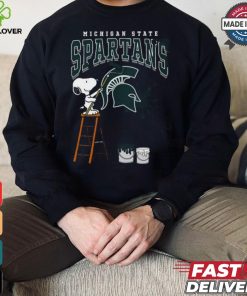 Michigan State Spartans Snoopy Painting Shirt