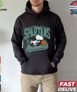 Michigan State Spartans basketball Snoopy hoodie, sweater, longsleeve, shirt v-neck, t-shirt