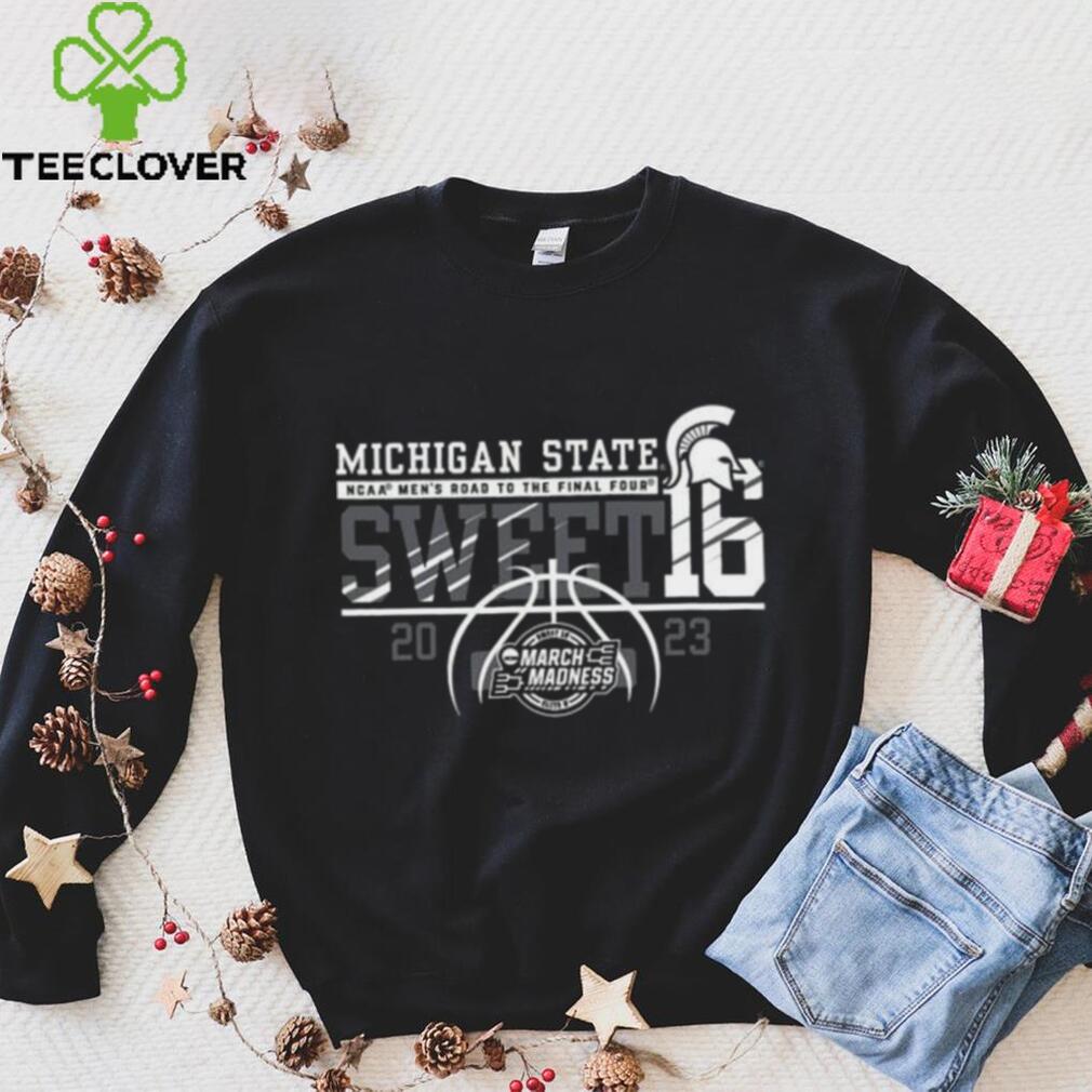 Michigan State University Mens Basketball 2023 Sweet 16 T Shirt Michigan State University Mens Basketball 2023 Sweet 16 T Shirt