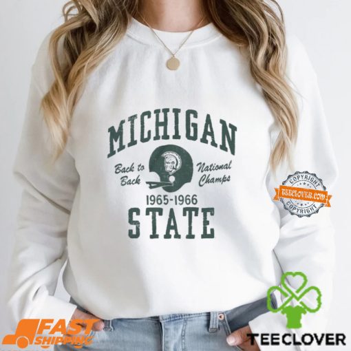 Michigan State Vintage Back To Back Football Champions Shirt