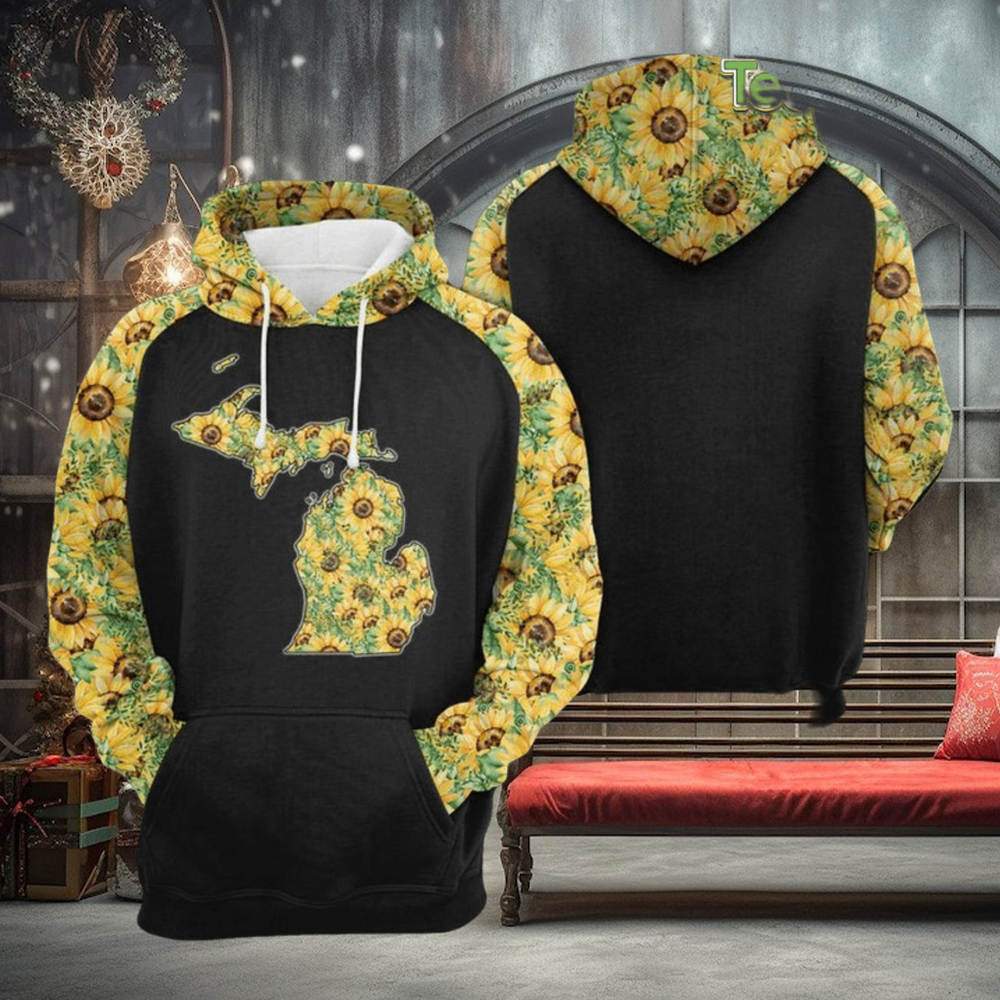 Michigan Sunflower 3D Printed Hoodie Michigan Sunflower 3D Printed Hoodie