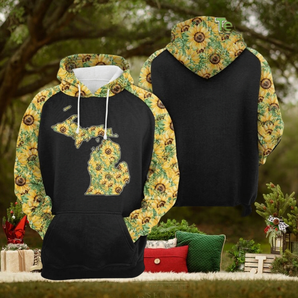 Michigan Sunflower 3D Printed Hoodie Michigan Sunflower 3D Printed Hoodie