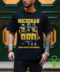 Michigan Thank You For The Memories Signature Shirt