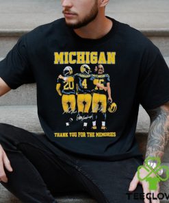 Michigan Thank You For The Memories Signature Shirt 1 Michigan Thank You For The Memories Signature Shirt