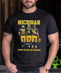 Michigan Thank You For The Memories Signature Shirt 2 Michigan Thank You For The Memories Signature Shirt