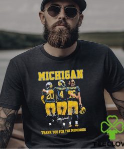 Michigan Thank You For The Memories Signature Shirt 3 Michigan Thank You For The Memories Signature Shirt