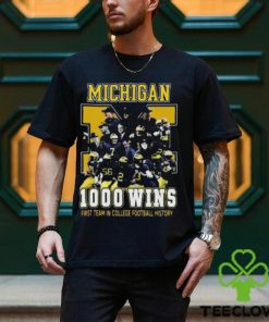 Michigan Wolverines 1000 Wins First Team In College Football History 2024 T Shirt