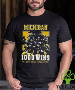 Michigan Wolverines 1000 Wins First Team In College Football History 2024 T Shirt