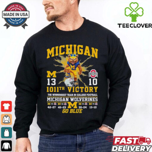 Michigan Wolverines 1011th Victory Beat Ohio State Buckeyes 2024 Go Blue shirt