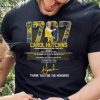 Michigan Wolverines 1707 Carol Hutchins Thank You For The Memories Signature shirt