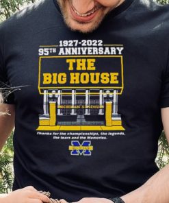 Michigan Wolverines 1997 2022 95th Anniversary The Big House Michigan Stadium Thank For The Championships Shirt