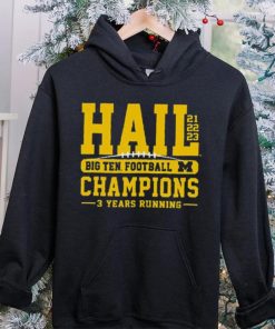 Michigan Wolverines 2023 Back to Back Hail Conference Champions T Shirt