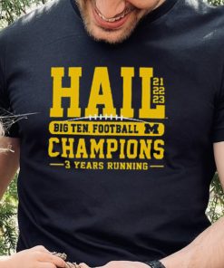 Michigan Wolverines 2023 Back to Back Hail Conference Champions T Shirt