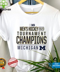 Michigan Wolverines 2023 Big Ten Men’s Ice Hockey Conference Tournament Champions logo hoodie shirt
