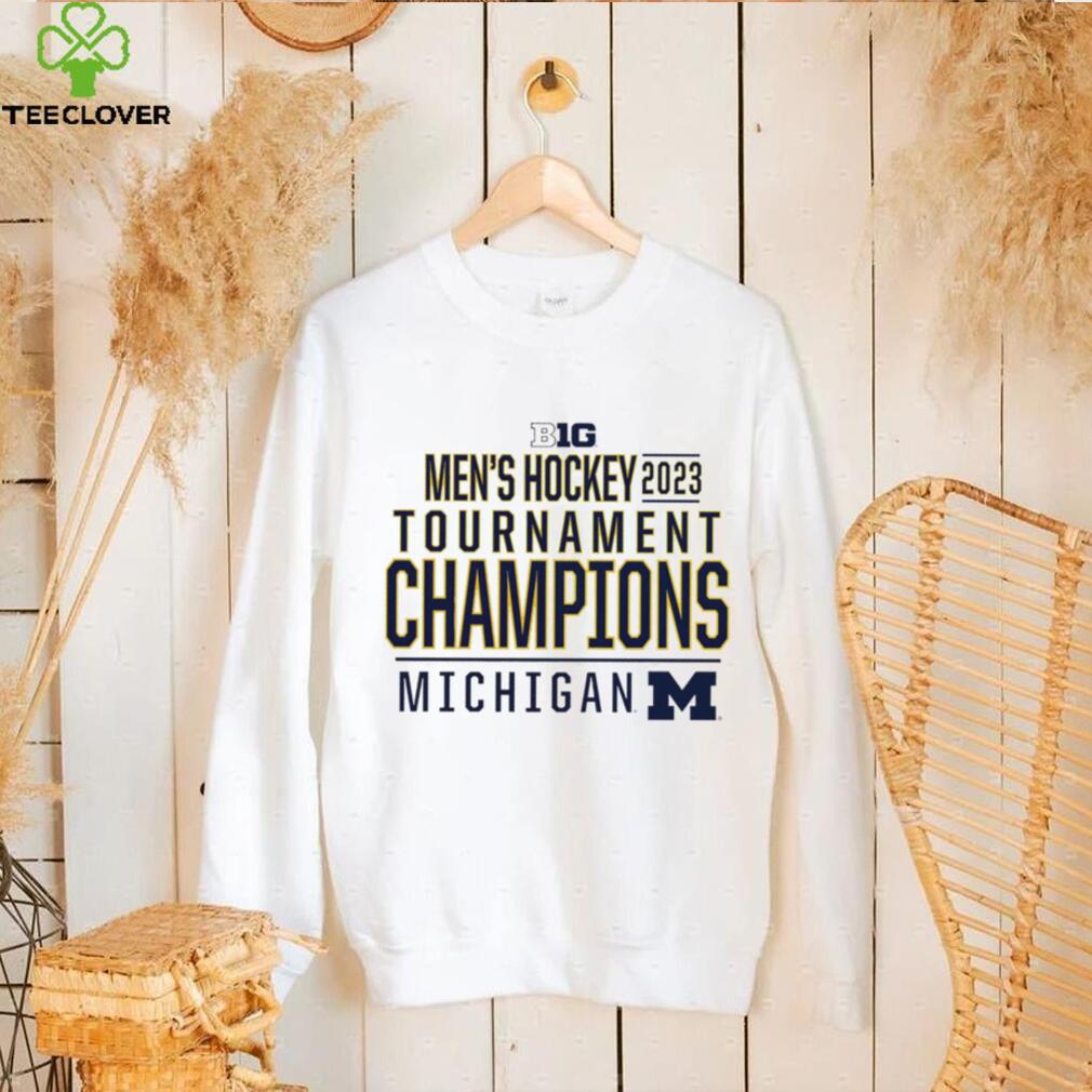 Michigan Wolverines 2023 Big Ten Men’s Ice Hockey Conference Tournament Champions logo hoodie shirt Michigan Wolverines 2023 Big Ten Men’s Ice Hockey Conference Tournament Champions logo hoodie shirt