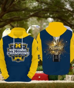 Michigan Wolverines 2023 National Champions Hoodie 3d