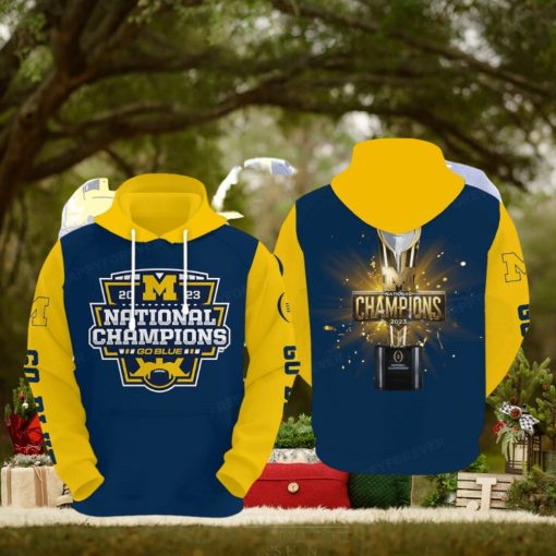 Michigan Wolverines 2023 National Champions Hoodie 3d