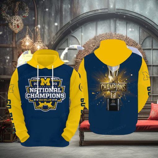 Michigan Wolverines 2023 National Champions Hoodie 3d