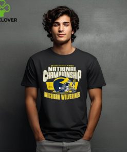 Michigan Wolverines 2024 CFP National Championship Helmet T Shirt