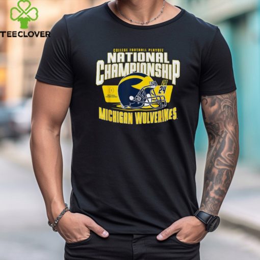 Michigan Wolverines 2024 CFP National Championship Helmet T Shirt