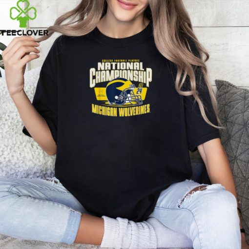 Michigan Wolverines 2024 CFP National Championship Helmet T Shirt