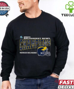 Michigan Wolverines 2024 ReliaQuest Bowl Champions Vintage Helmet Unisex T Shirt