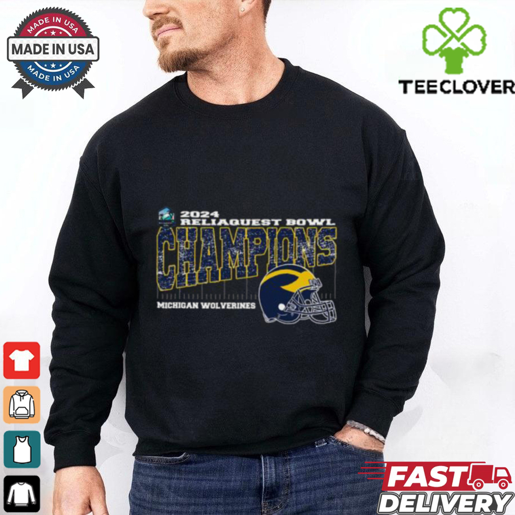 Michigan Wolverines 2024 ReliaQuest Bowl Champions Vintage Helmet Unisex T Shirt Michigan Wolverines 2024 ReliaQuest Bowl Champions Vintage Helmet Unisex T Shirt