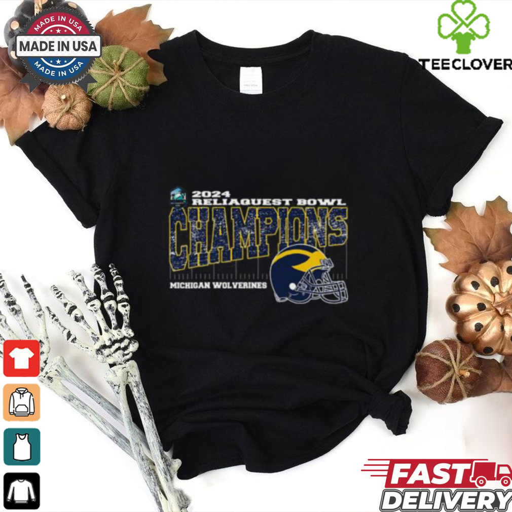 Michigan Wolverines 2024 ReliaQuest Bowl Champions Vintage Helmet Unisex T Shirt Michigan Wolverines 2024 ReliaQuest Bowl Champions Vintage Helmet Unisex T Shirt
