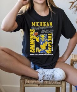 Michigan Wolverines 21 22 23 Back To Back To Back The Game Champions November 25 2023 Michigan Stadium Ann Arbor Mi shirt