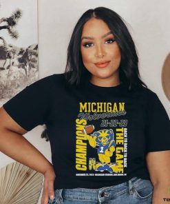 Michigan Wolverines 21 22 23 Back To Back To Back The Game Champions November 25 2023 Michigan Stadium Ann Arbor Mi hoodie, sweater, longsleeve, shirt v-neck, t-shirt