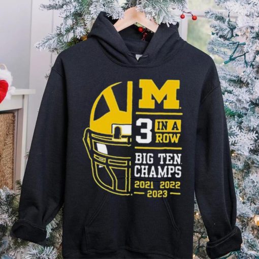 Michigan Wolverines 3 In A Row Big Ten Conference Champions Shirt