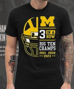 Michigan Wolverines 3 In A Row Big Ten Conference Champions Shirt