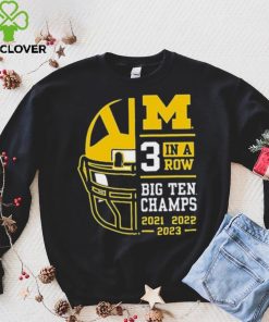 Michigan Wolverines 3 In A Row Big Ten Conference Champions Shirt