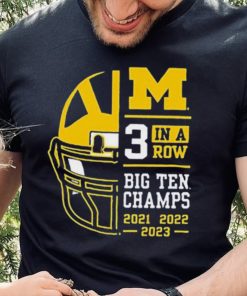 Michigan Wolverines 3 In A Row Big Ten Conference Champions Shirt