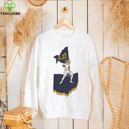 Michigan Wolverines 45 23 Flag Plant Shirt
