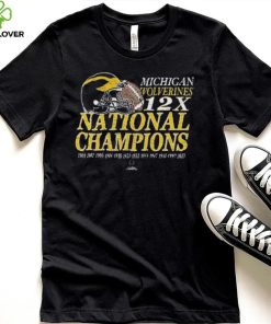 Michigan Wolverines ’47 12 Time Football National Champions Franklin Shirt