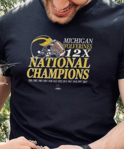 Michigan Wolverines ’47 12 Time Football National Champions Franklin Shirt