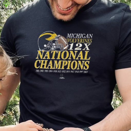 Michigan Wolverines ’47 12 Time Football National Champions Franklin Shirt