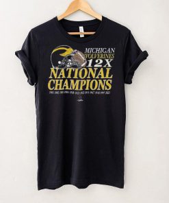 Michigan Wolverines ’47 12 Time Football National Champions Franklin Shirt