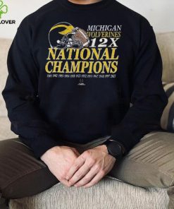 Michigan Wolverines ’47 12 Time Football National Champions Franklin Shirt