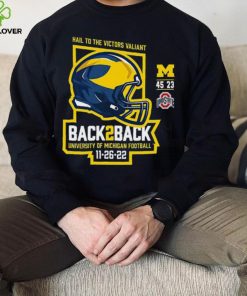 Michigan Wolverines Back 2 Back 2022 Final Score Shirt